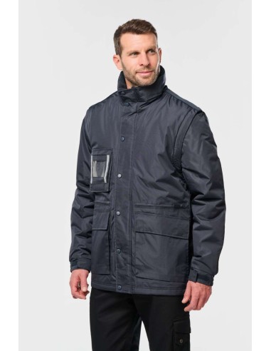 DES-WK6106-DETACHABLE-SLEEVED WORKWEAR PARKA